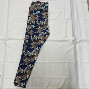 NWT Balance Athletica Ascend Camouflage Print Leggings in Ocean Breeze XXL